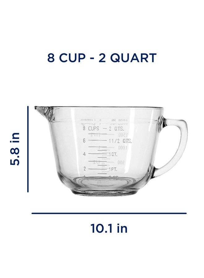 Anchor Hocking Batter Bowl, 2 Quart Glass Mixing Bowl - Image 3